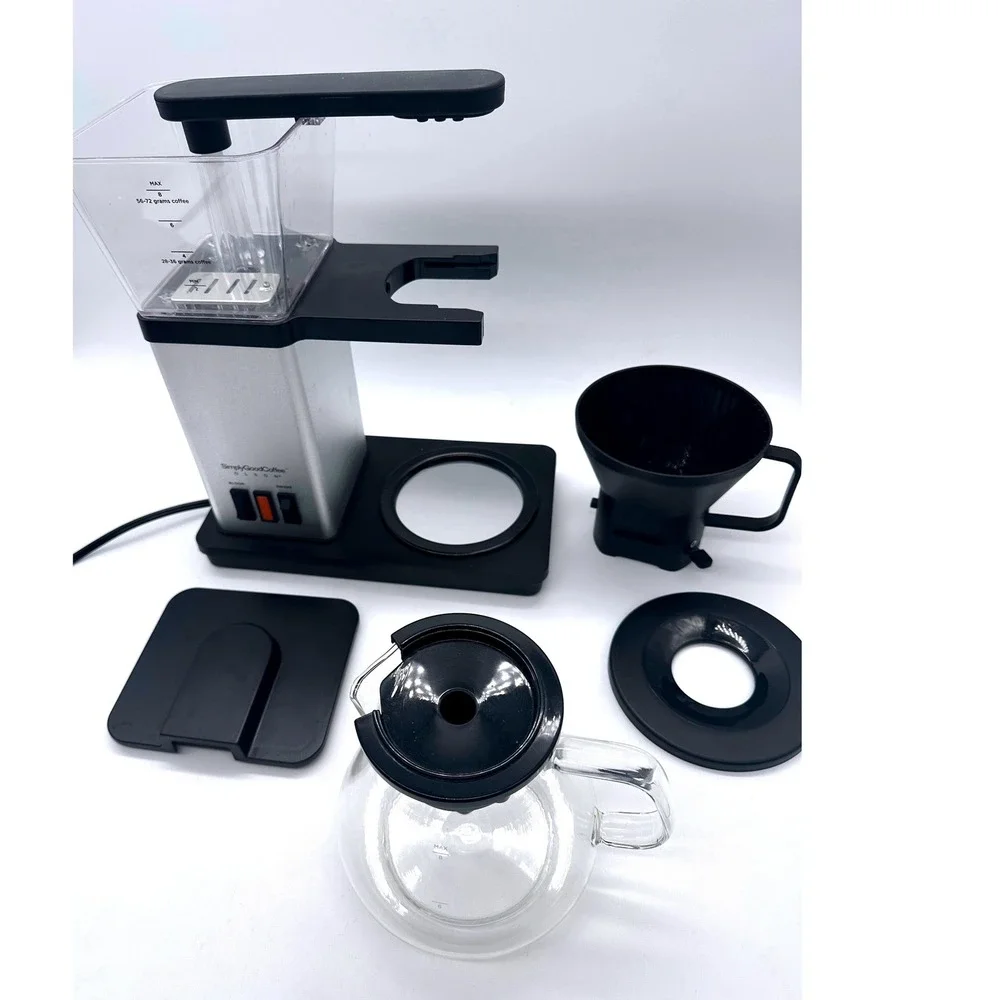 Simply Good Coffee Olson Model 320 8-Cup Coffee Maker Silver Black 1560W SCA